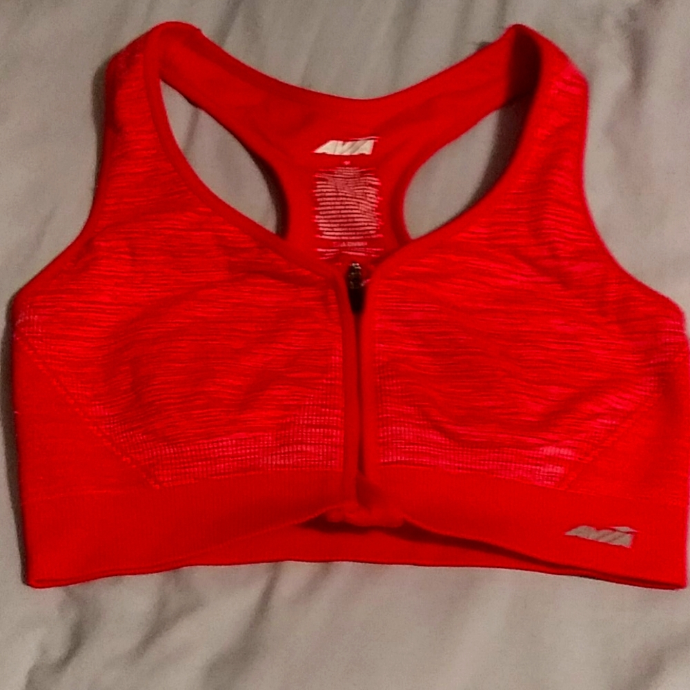 Red Avia sports bra